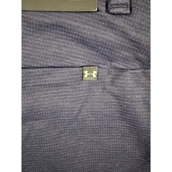 Under Armour Iso-Chill Golf Shorts 1370083 Men's 9" Inseam Navy 30" - Picture 7 of 9